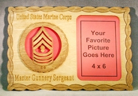 Marine Master Gunnery Sgt E-9 Picture Frame - Click Image to Close
